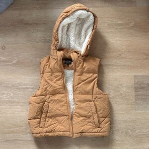 Love Tree Tan Hooded Vest